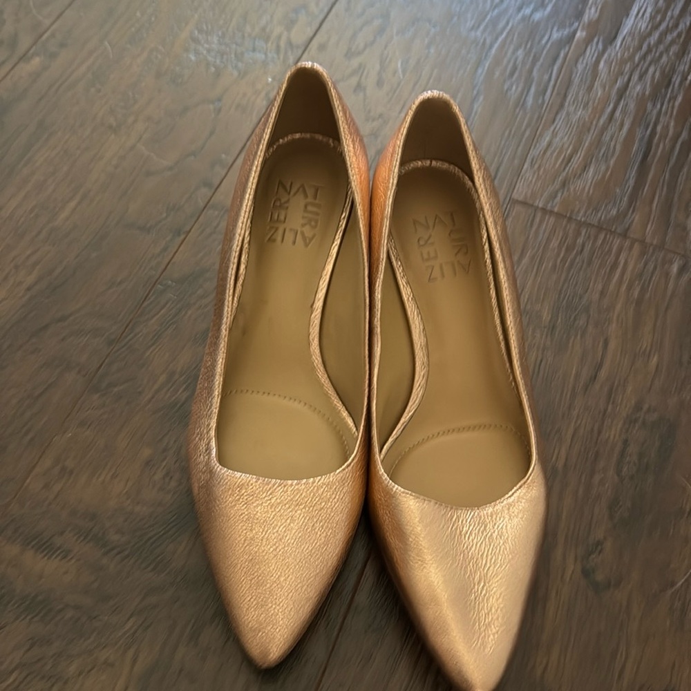 Rose Gold kitten heels
